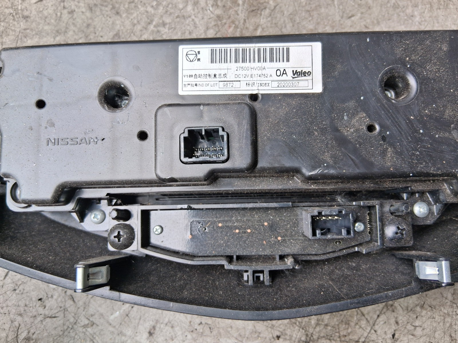 2020 NISSAN QASHQAI J11 MK2 AC HEATER CLIMATE CONTROL SWITCH PANEL 27500HV00A