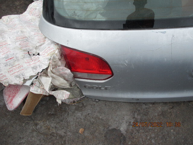VW VOLKSWAGEN GOLF MK6 2009 REAR BOOTLID TAILGATE SILVER