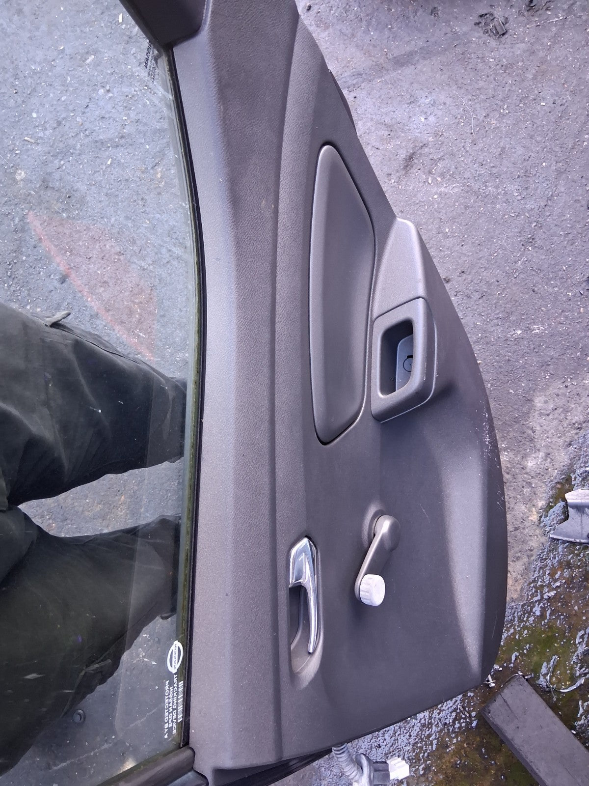 2018 NISSAN MICRA K14 OSR DRIVER SIDE REAR COMPLETE DOOR GREY TITANIUM KPN