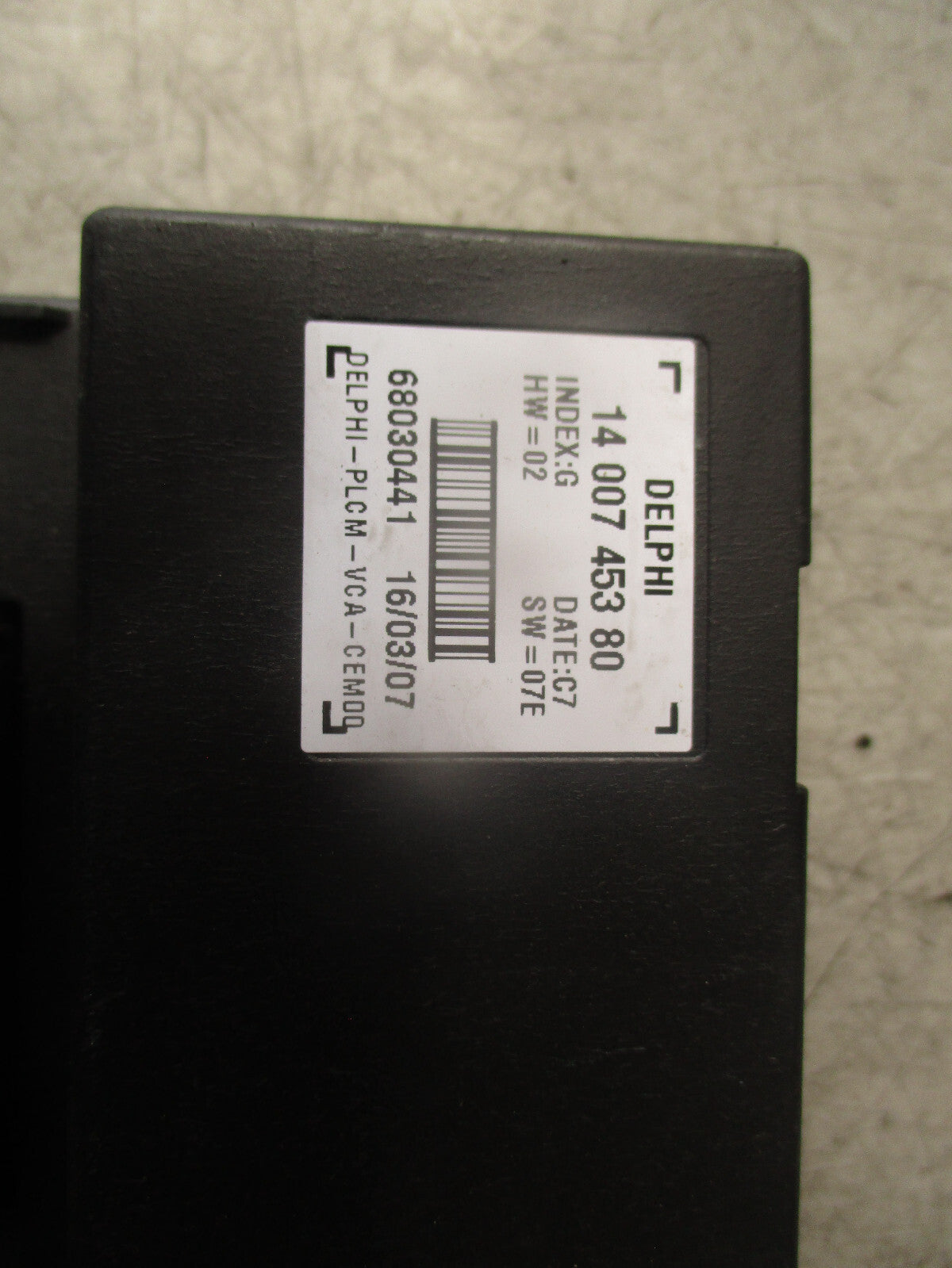 2007 CITROEN C8 MK1 PARKING DISTANCE CONTROL MODULE UNIT 9661496880