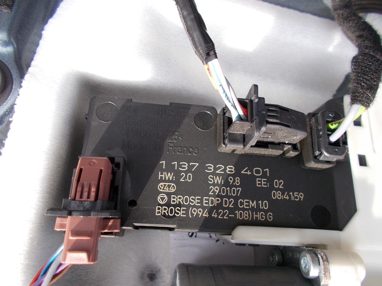 2007 PEUGEOT 407 SW ESTATE NSF PASSENGER SIDE FRONT WINDOW MOTOR 9646595580