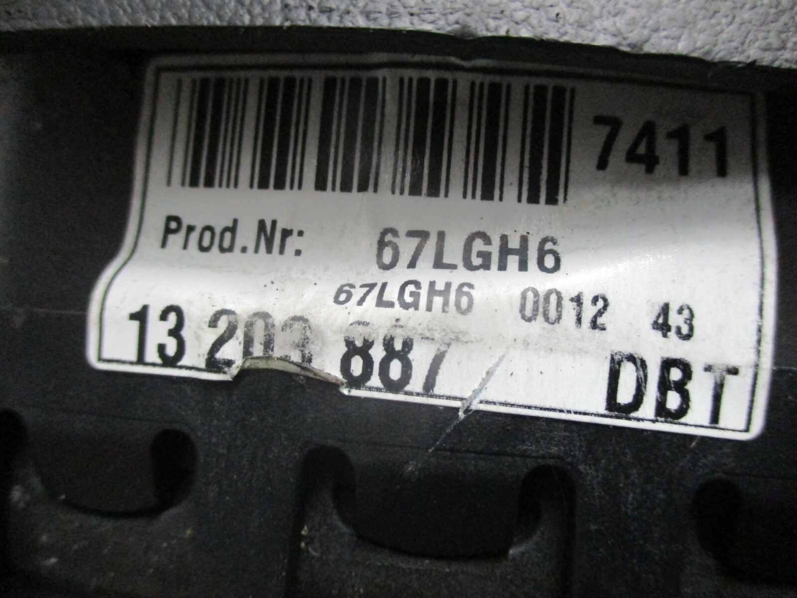 VAUXHALL VECTRA C 2008 STEERING AIRBAG SAFETY BAG ASSEMBLY UNIT 13203887