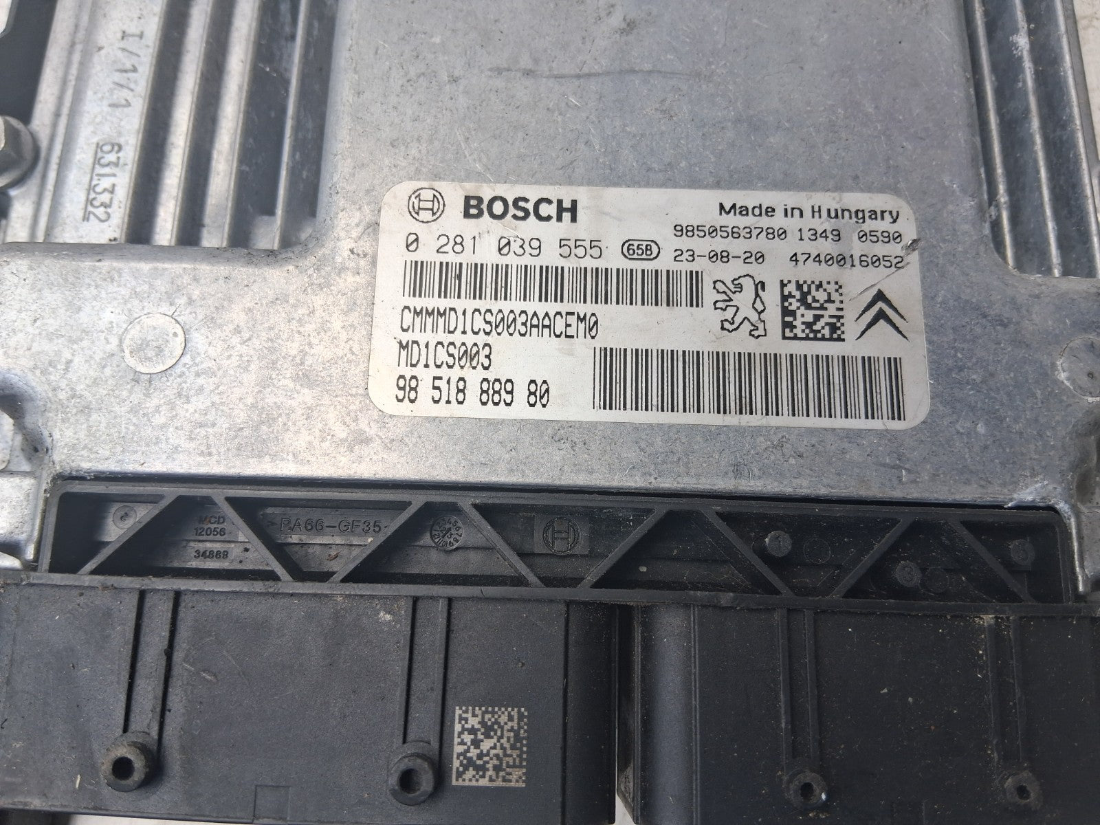 CITROEN BERLINGO MK3 2020 1.5 DIESEL ECU ENGINE CONTROL MODULE UNIT 9851888980