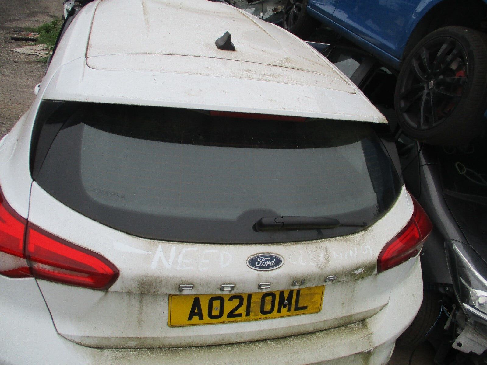 FORD FOCUS MK4 2021 BARE TAILGATE BOOTLID FROZEN WHITE 5J