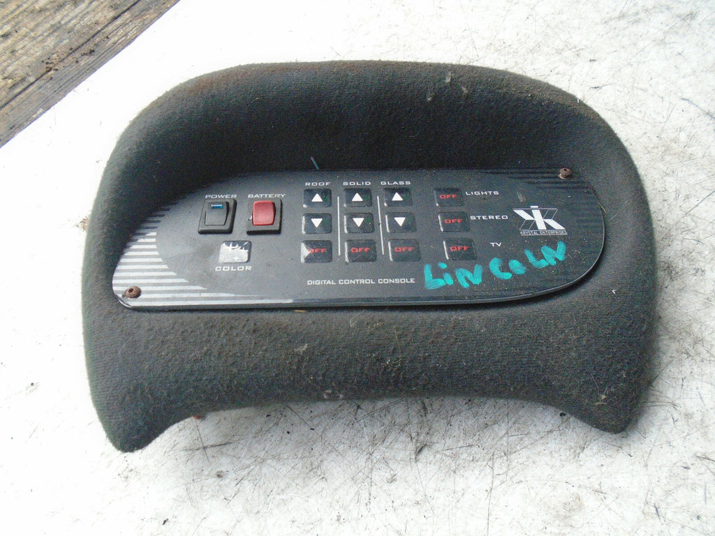 2006 LINCOLN TOWN CAR LIMOUSINE LIMO ROOF CONTROL SWITCH