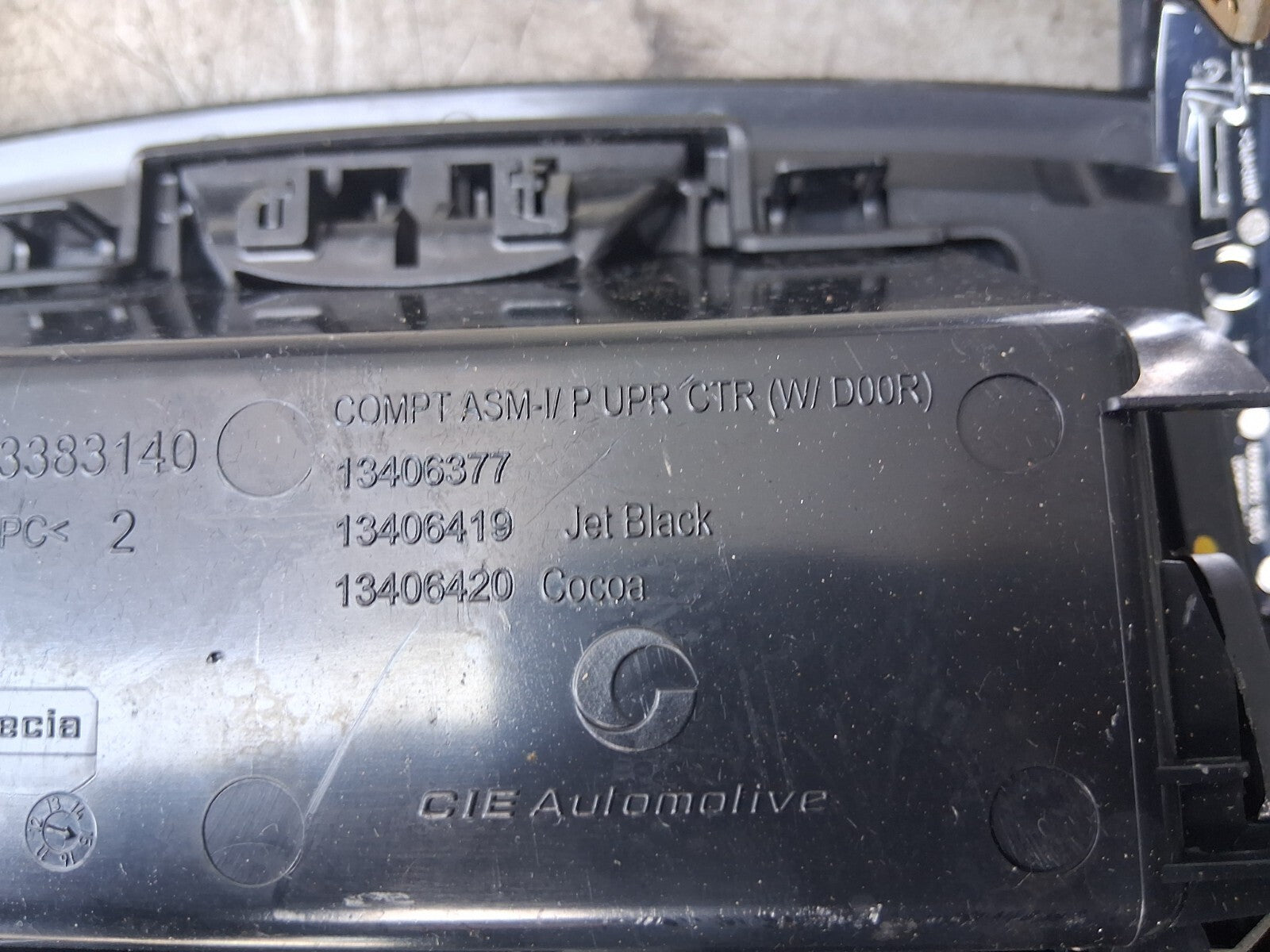 VAUXHALL ZAFIRA C 2016 DASHBOARD CENTRE CONSOLE TRIM PANEL 13383140