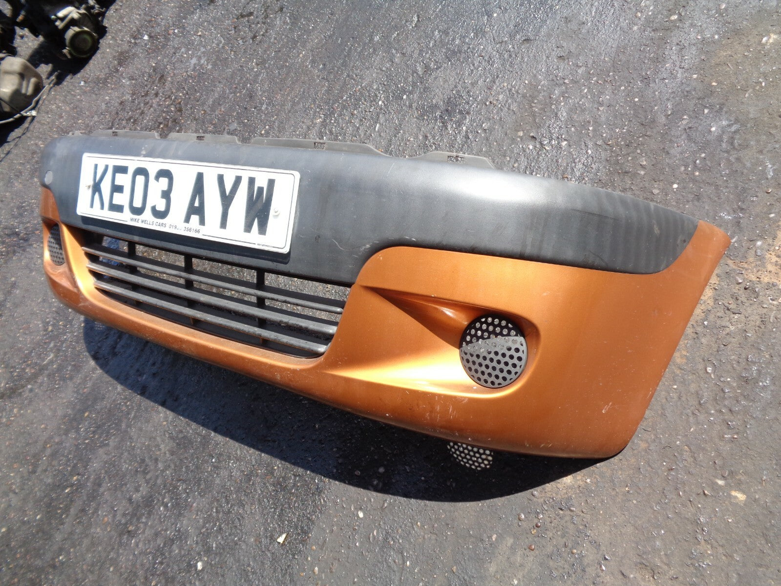 DEAWOO MATIZ 2003 ORANGE FRONT BUMPER