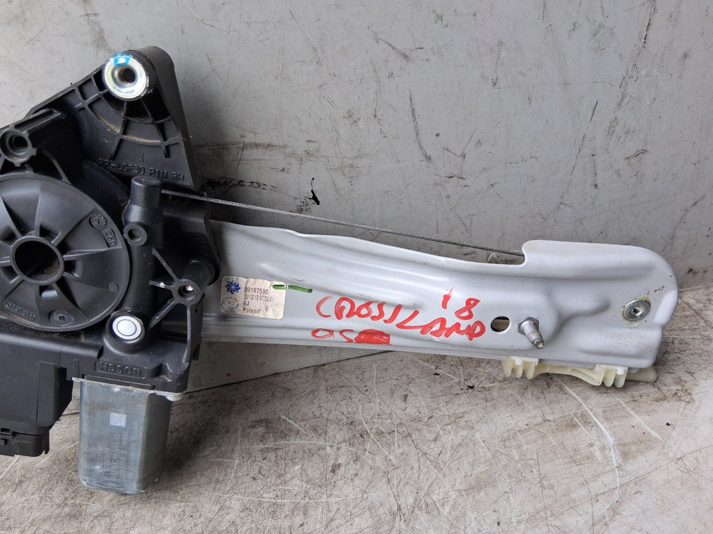 VAUXHALL CROSSLAND X 2018 OSR DRIVER SIDE REAR WINDOW MOTOR & REGULATOR 39187590
