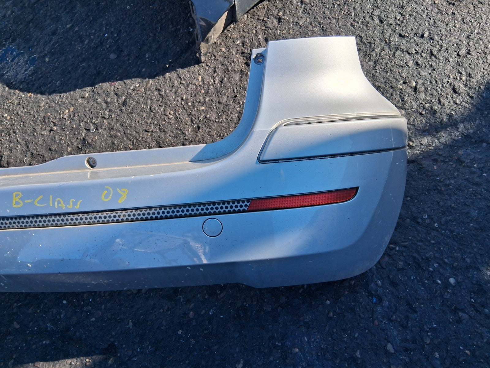 2008 FORD FIESTA MK6 COMPLETE REAR BUMPER WITH PDC SENSORS SILVER