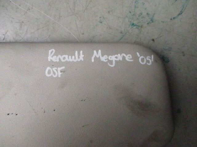 2009 RENAULT MEGANE MK2 OSF DRIVER SIDE SUN VISOR
