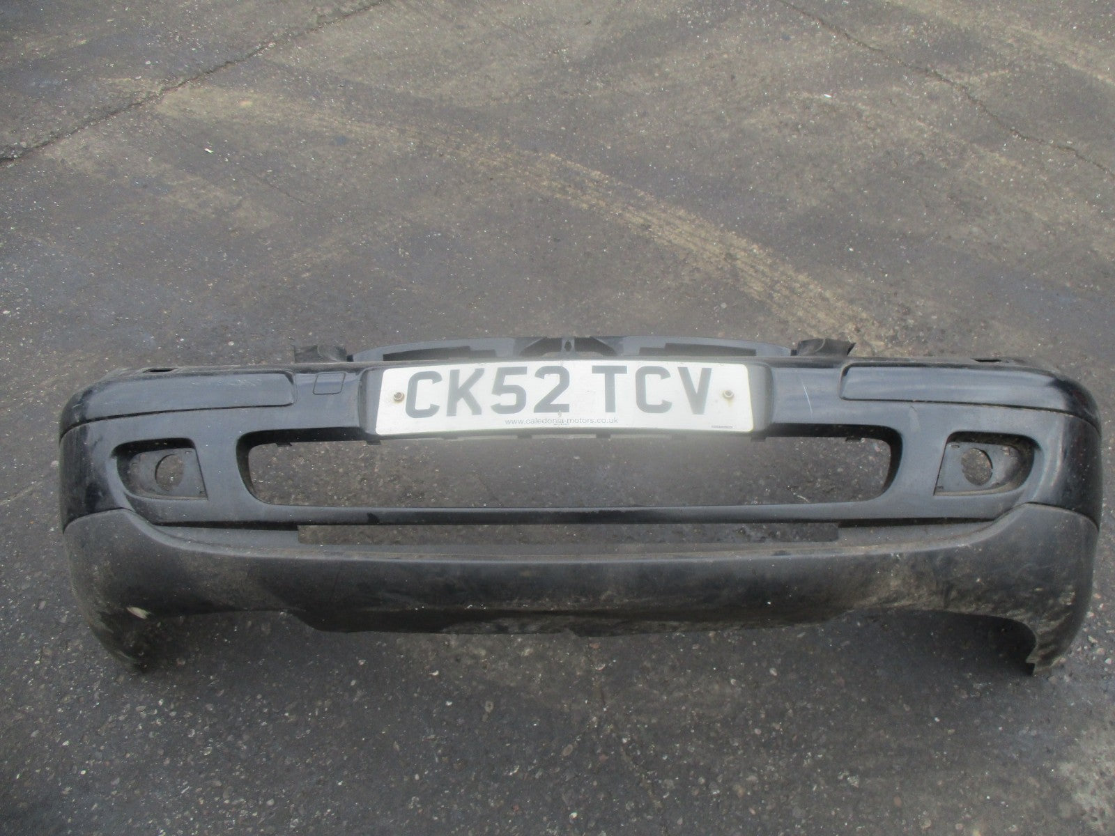 CITROEN C5 2002 FRONT BARE PLASTIC BUMPER TRIM STRIP LOWER VALANCE BLACK