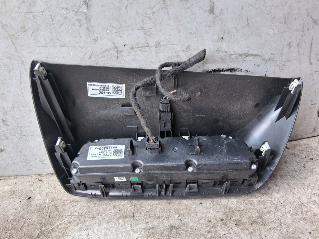 VAUXHALL CROSSLAND X 2018 AC HEATER CLIMATE CONTROL SWITCH PANEL 98226305YX