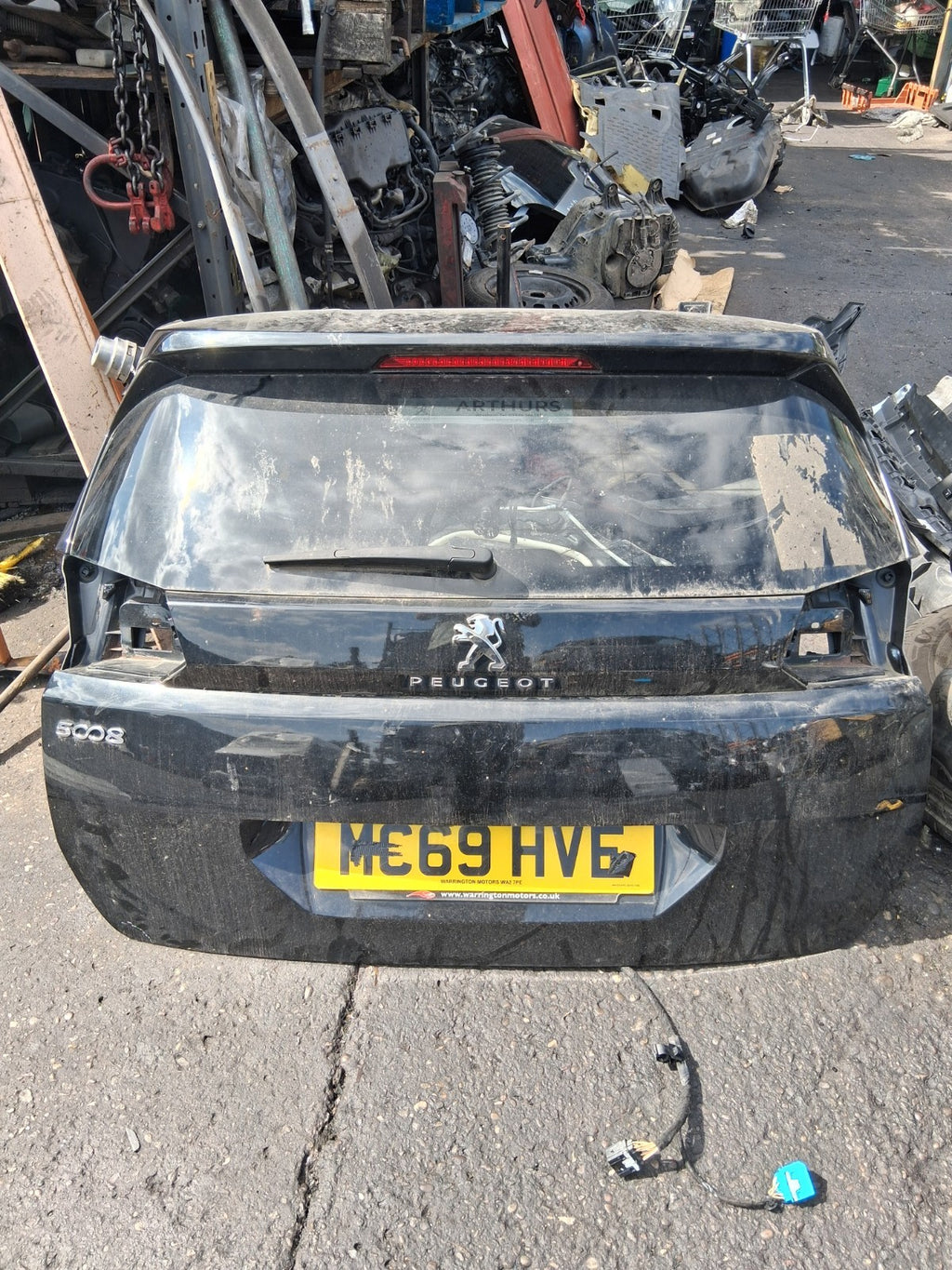 PEUGEOT 5008 MK2 2019 REAR BARE TAILGATE BOOTLID BLACK
