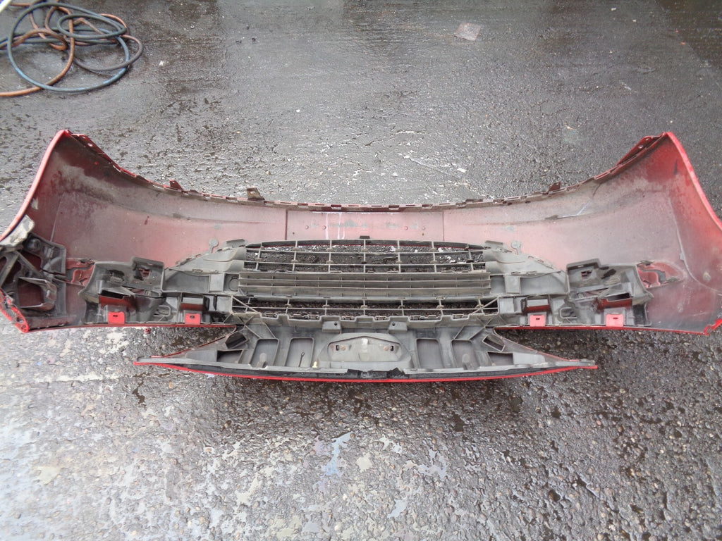 PEUGEOT 207 2006 FRONT COMPLETE BUMPER DAMAGED BRACKET RED
