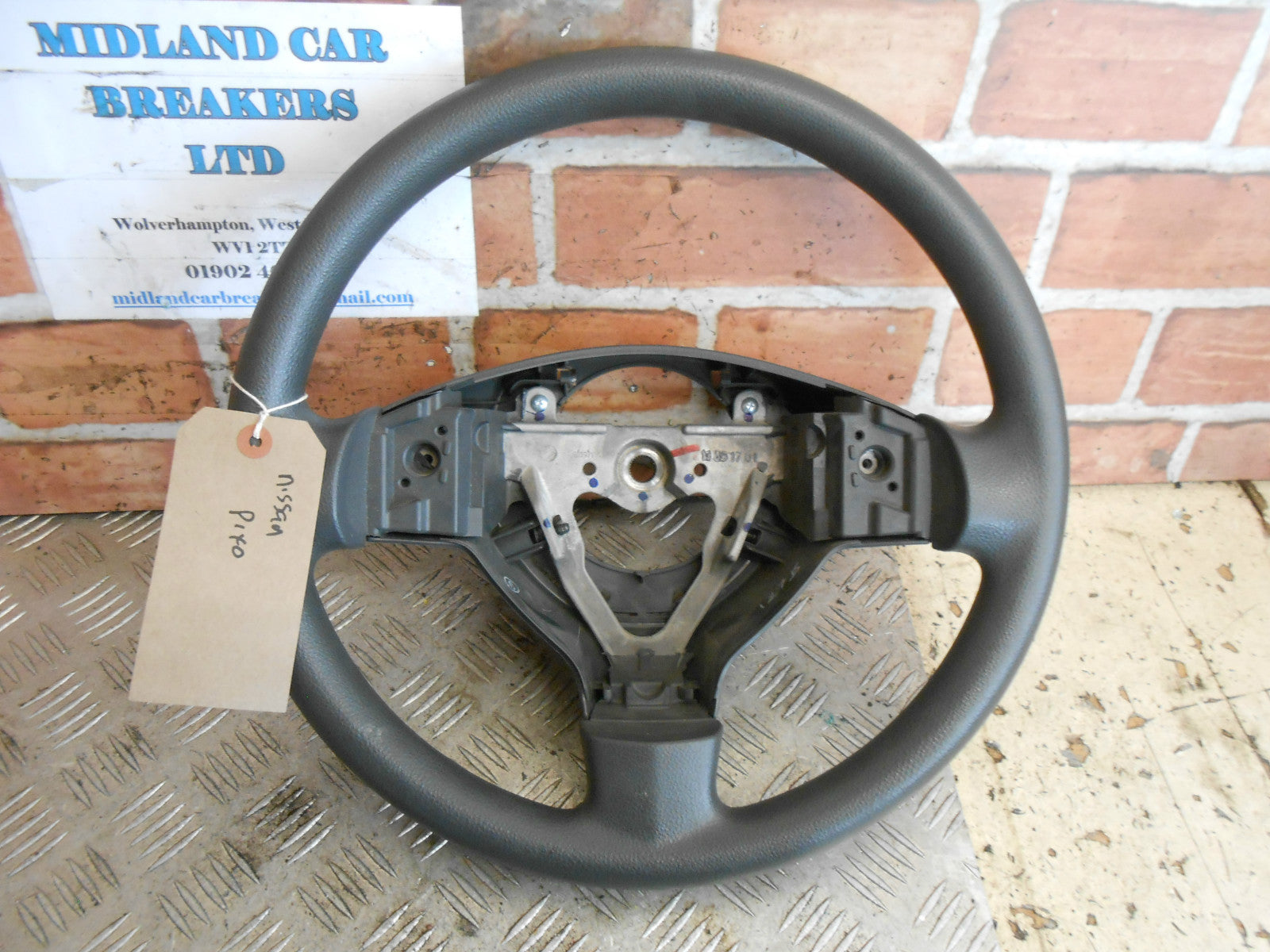 NISSAN PIXO 2014 3 SPOKE BARE STEERING WHEEL 48110-68KOO