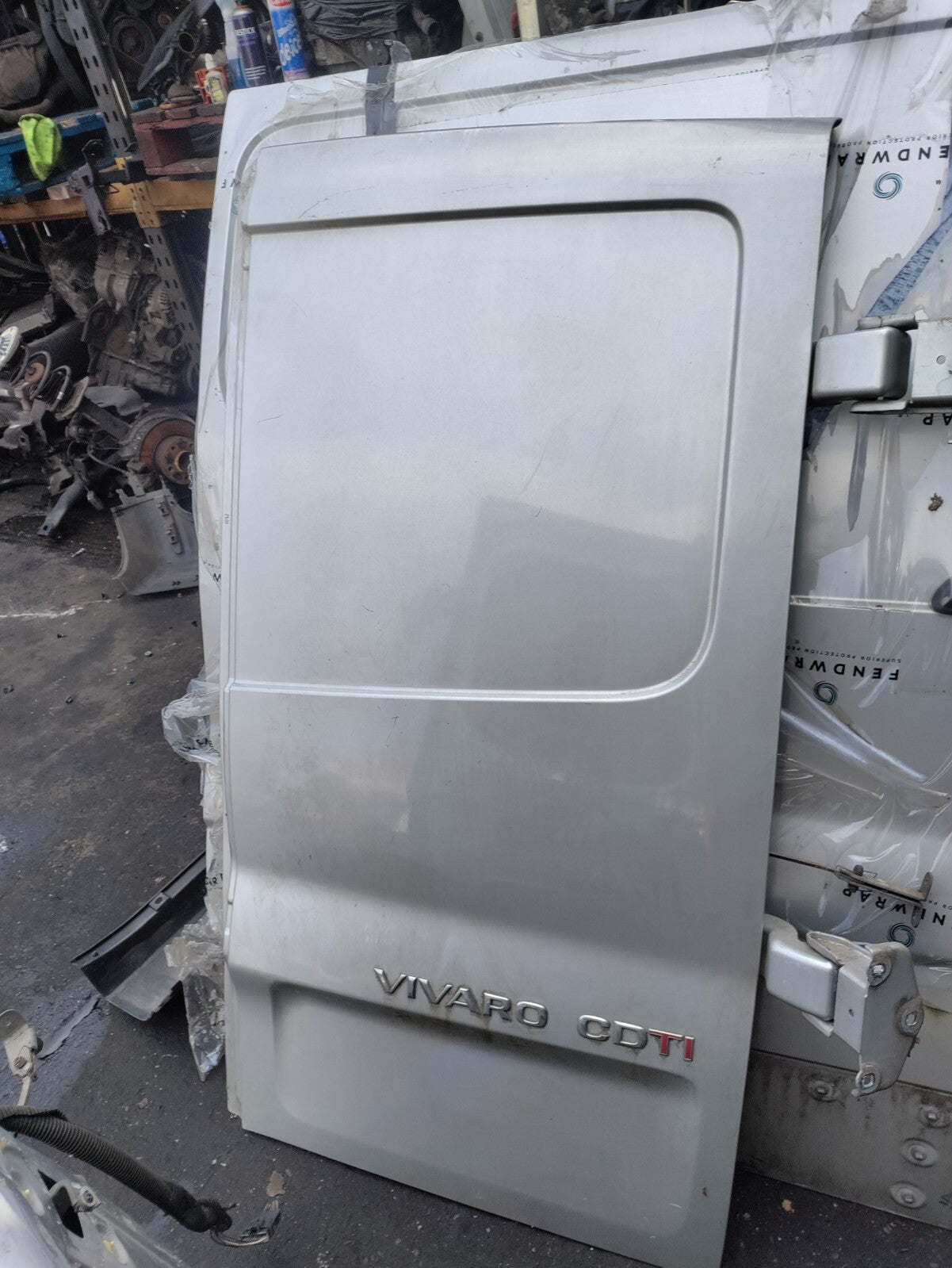 VAUXHALL VIVARO MK1 2012 OSR DRIVER SIDE REAR DOOR SILVER