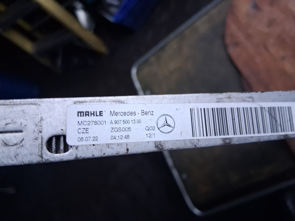 2022 MERCEDES BENZ SPRINTER W907 COOLANT RADIATOR A9075001300