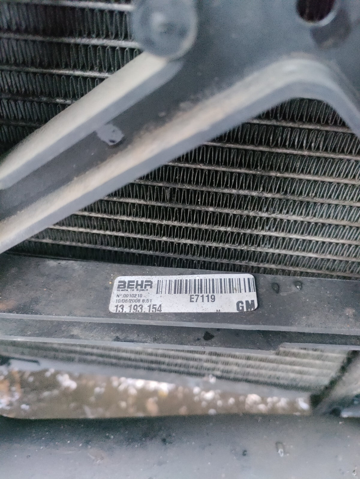 2007 VAUXHALL COMBO C 1.3 DIESEL INTER-COOLER & RADIATOR FAN RAD PACK 13193152