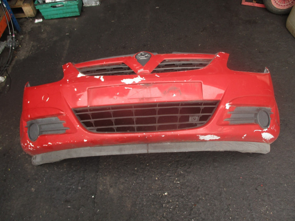 2009 VAUXHALL CORSA D PRE FACELIFT FRONT BUMPER AND GRILLE