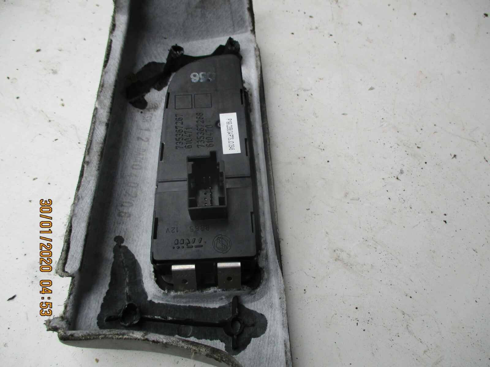 FIAT GRANDE PUNTO 2006 HEADLIGHT FOG LIGHT MENU ESC CONTROL SWITCH 735367267