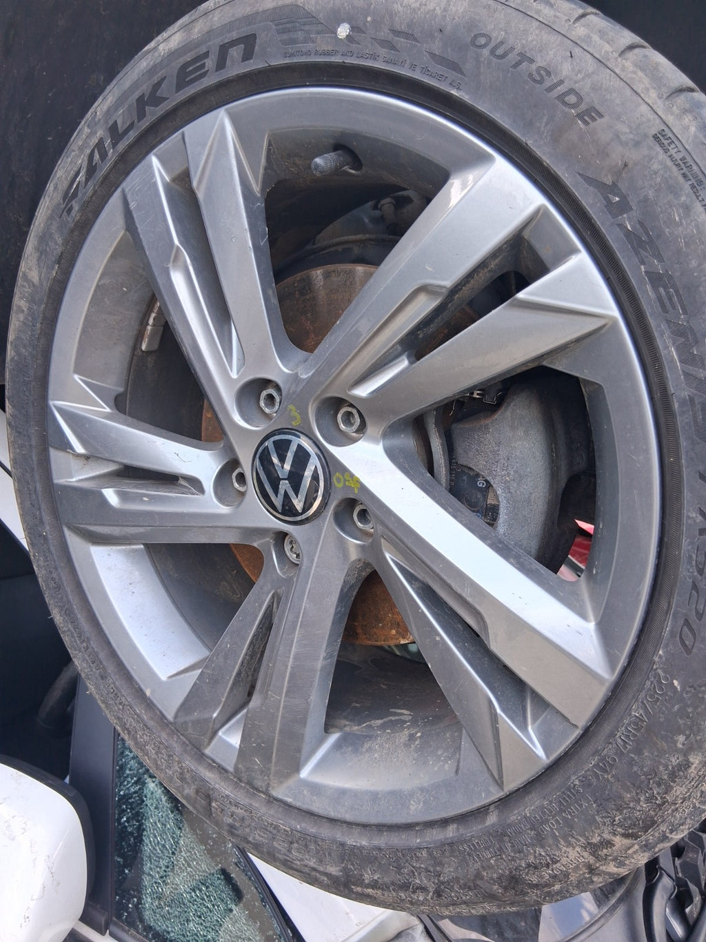 2022 VW VOLKSWAGEN GOLF MK8 R LINE 17 INCH ALLOY WHEEL WITH TYRE 225/45R17