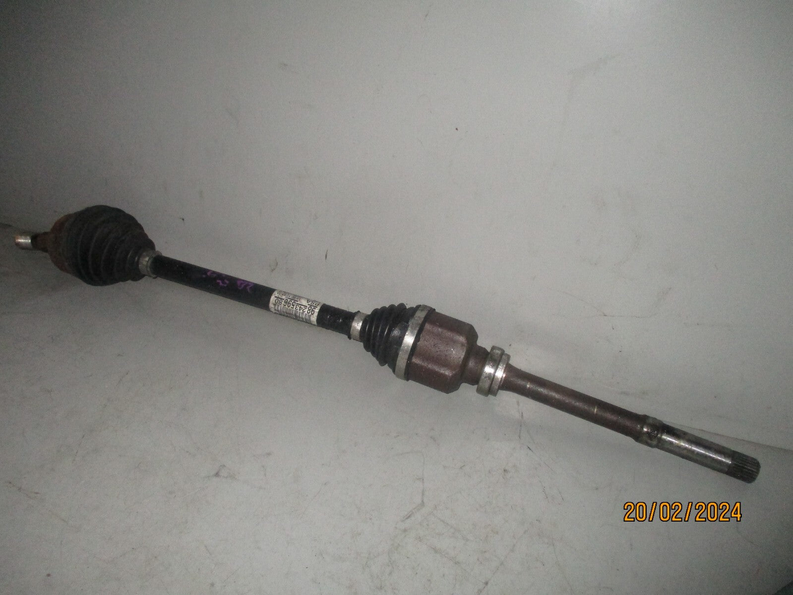 CITROEN C4 MK3 MOKKA B 2022 1.2 PETROL OS DRIVER SIDE DRIVESHAFT 9824359680