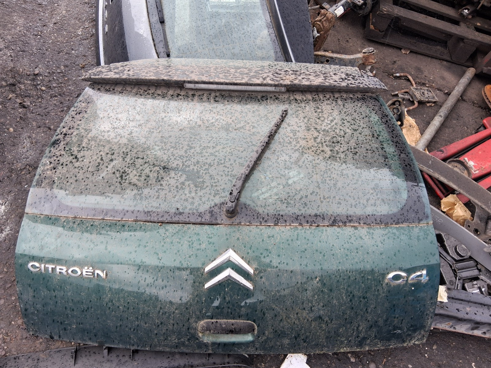 CITROEN C4 MK1 2005 REAR COMPLETE TAILGATE BOOTLID GREEN