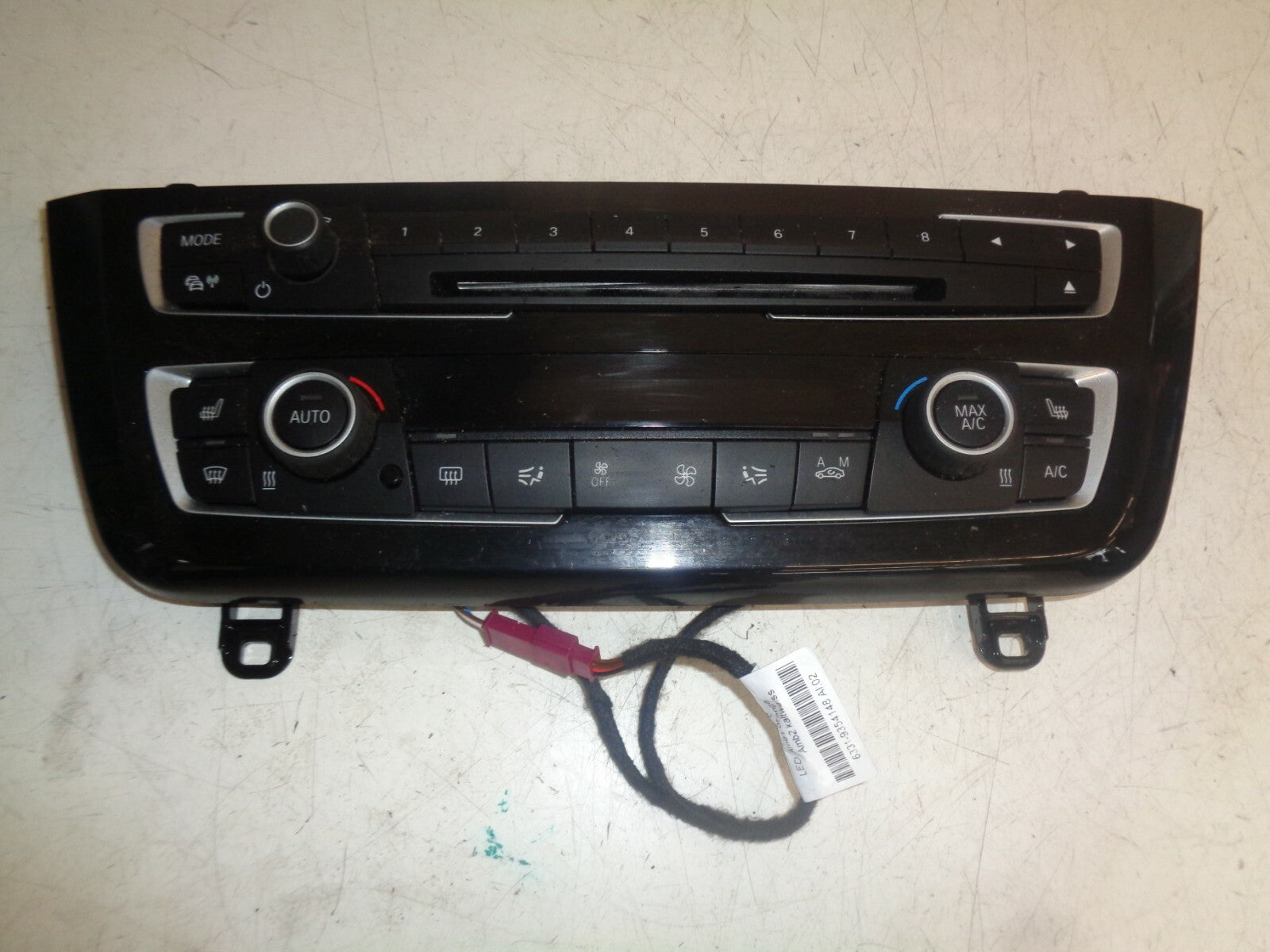 BMW 3 SERIES F30 2015 AC CONTROL PANEL & RADIO CONTROL 9363546 6814187