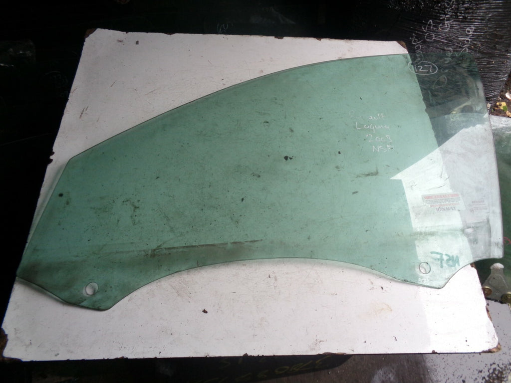 RENAULT LUGUNA 2003 NS PASSENGER SIDE DOOR WINDOW GLASS