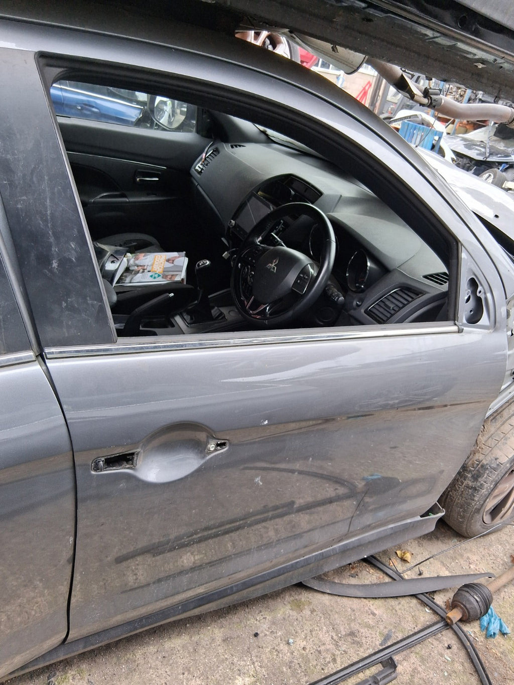 2020 MITSUBISHI ASX OSF DRIVER SIDE FRONT BARE DOOR SHELL TITANIUM GREY METALLIC