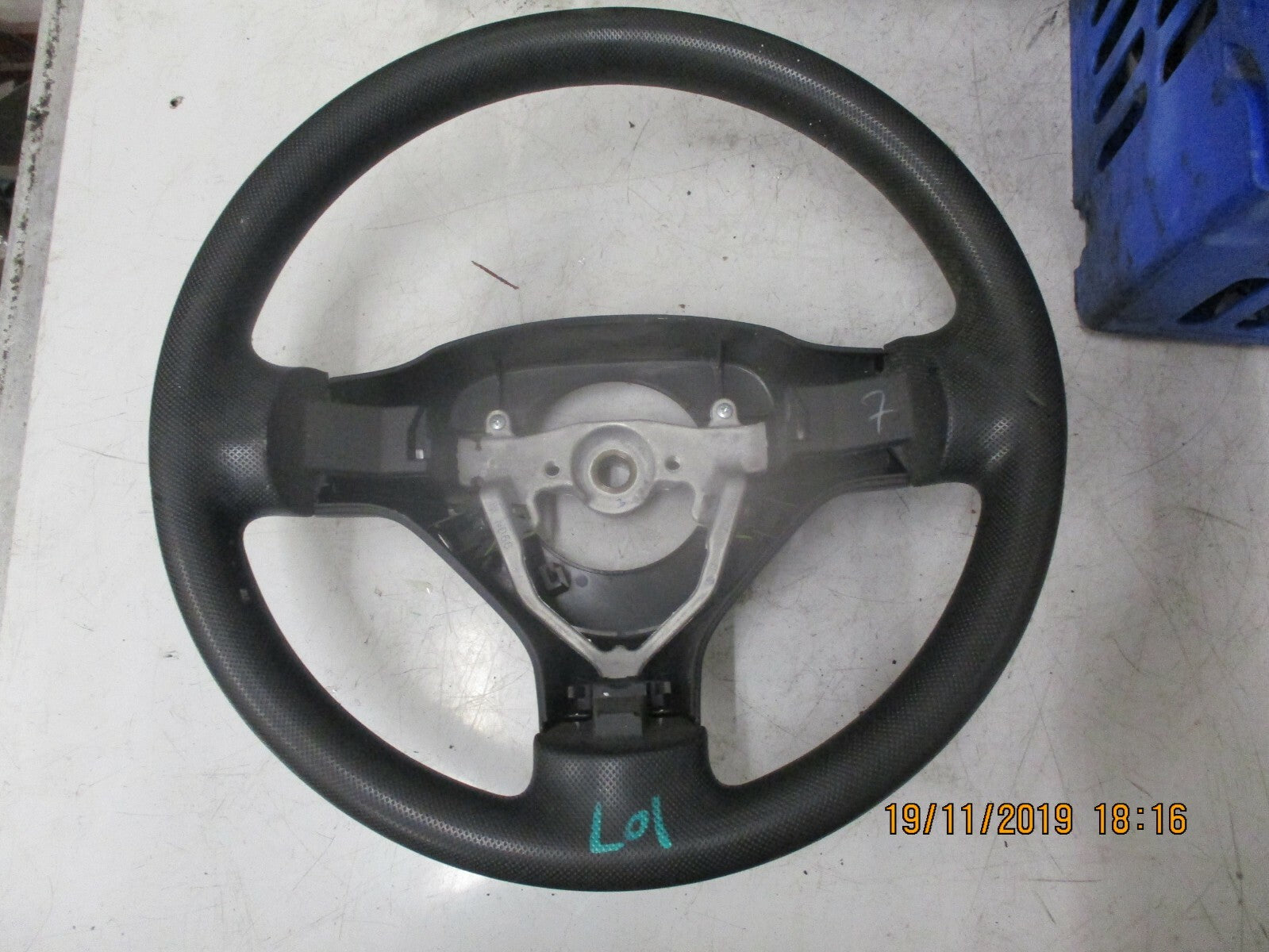 PEUGEOT 107 2012 STEERING WHEEL BLACK