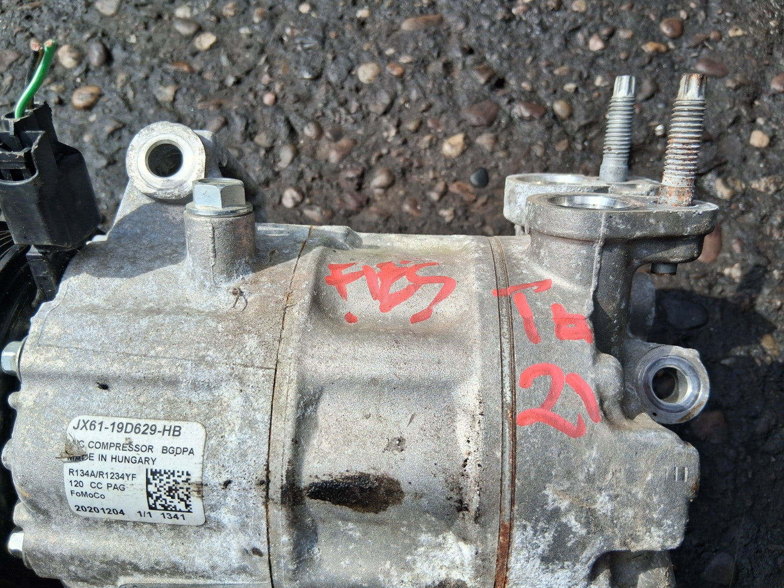 2021 FORD FIESTA MK8 AC AIR CON COMPRESSOR PUMP JX6119D629HB