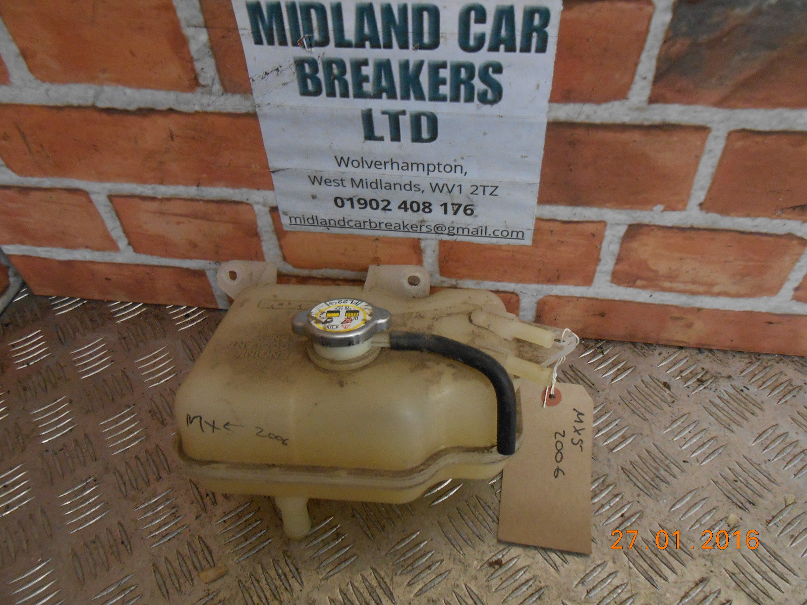 MAZDA MX5 MK3 2.0 2006 OVERFLOW WATER HEADER TANK BOTTLE LFG115350 K1054