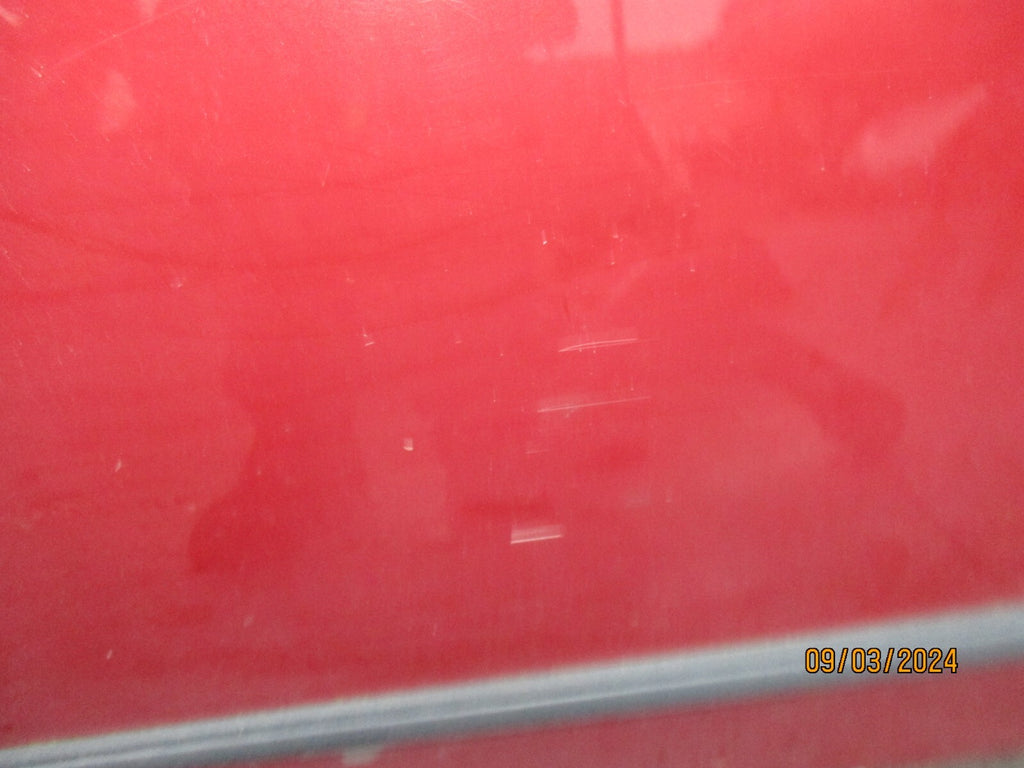 FIAT GRANDE PUNTO 2007 5 DOOR NSF PASSENGER SIDE FRONT DOOR RED 163