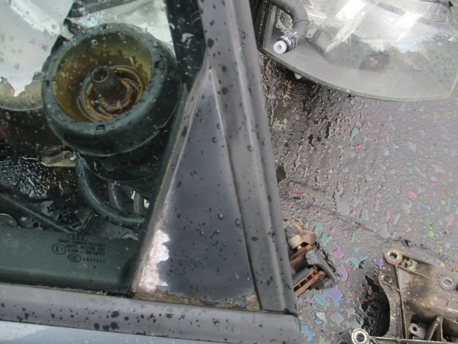 2006 AUDI A3 8P NSR PASSENGER SIDE REAR COMPLETE DOOR GREY MET LX7Z