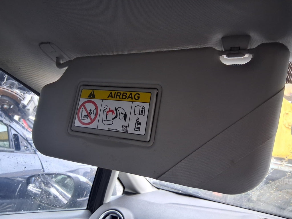 2014 FORD FIESTA MK7 NSF PASSENGER SIDE FRONT LEFT SUN VISOR