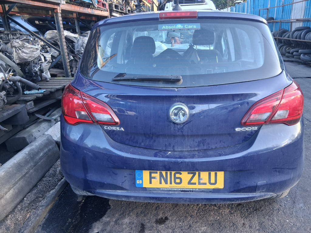2016 VAUXHALL CORSA E BARE REAR TAILGATE BOOTLID BLUE