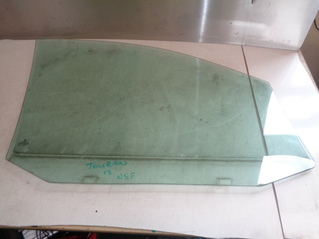 VW VOLKSWAGEN TOURAN 2012 NSF PASSENGER SIDE FRONT DOOR WINDOW GLASS
