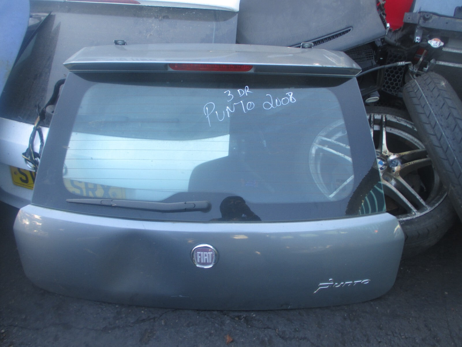 FIAT GRANDE PUNTO MK3 2008 REAR TAILGATE BOOTLID GREY
