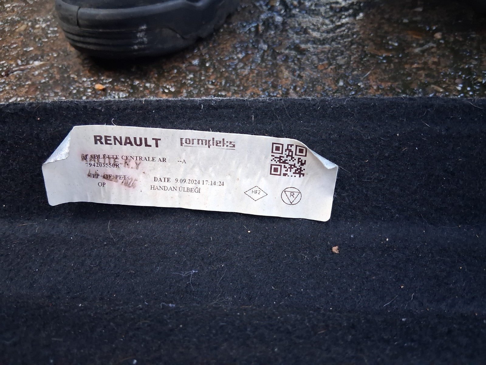 2024 RENAULT CLIO FACELIFT MK5 REAR STORAGE LOAD COVER PARCEL SHELF 794203550R
