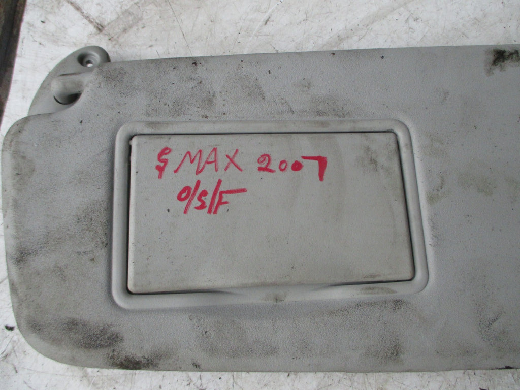 FORD S MAX S-MAX 2007 OSF DRIVER SIDE FRONT SUN SHADE VISOR GREY MIRROR