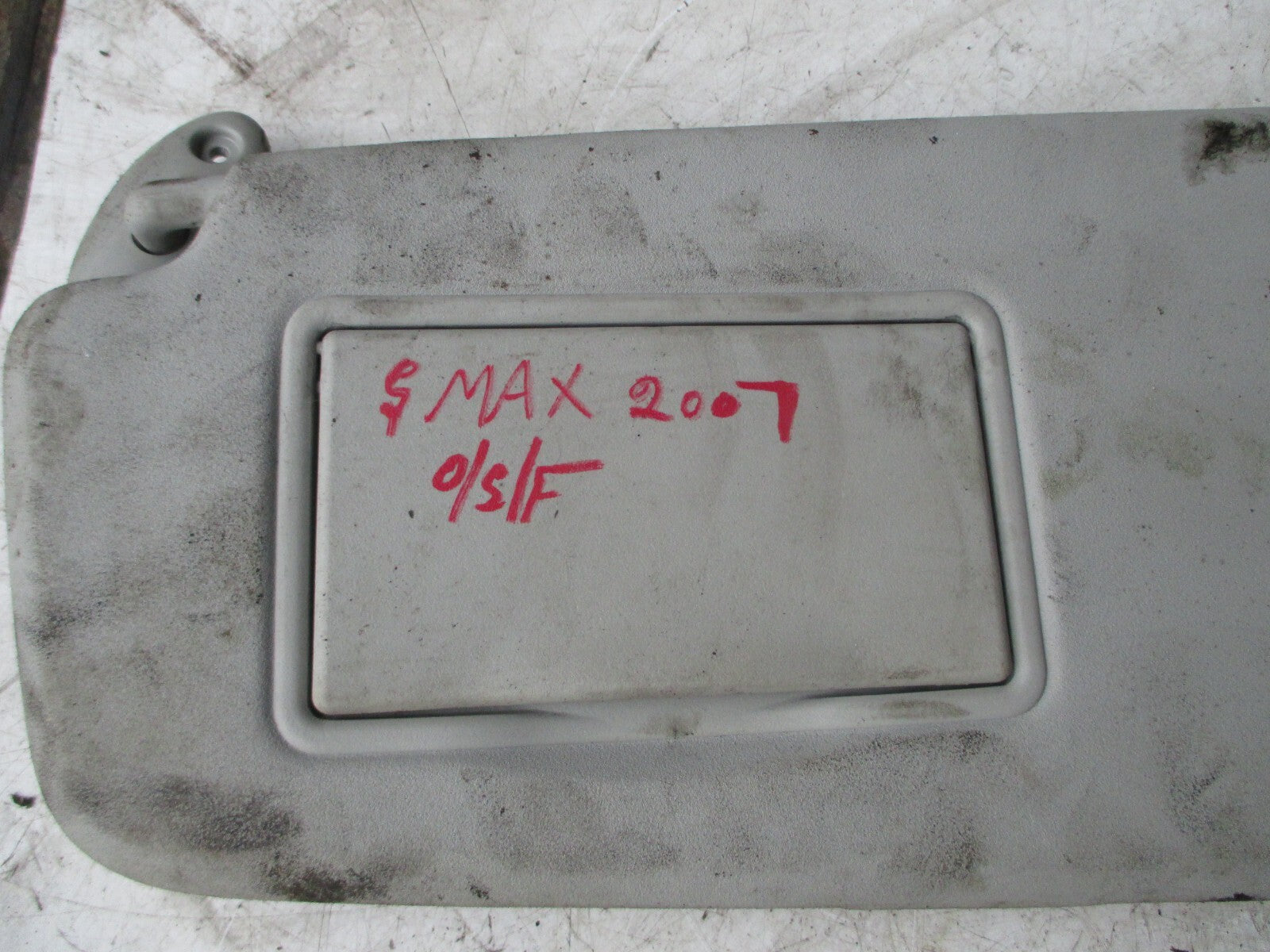 FORD S MAX S-MAX 2007 OSF DRIVER SIDE FRONT SUN SHADE VISOR GREY MIRROR