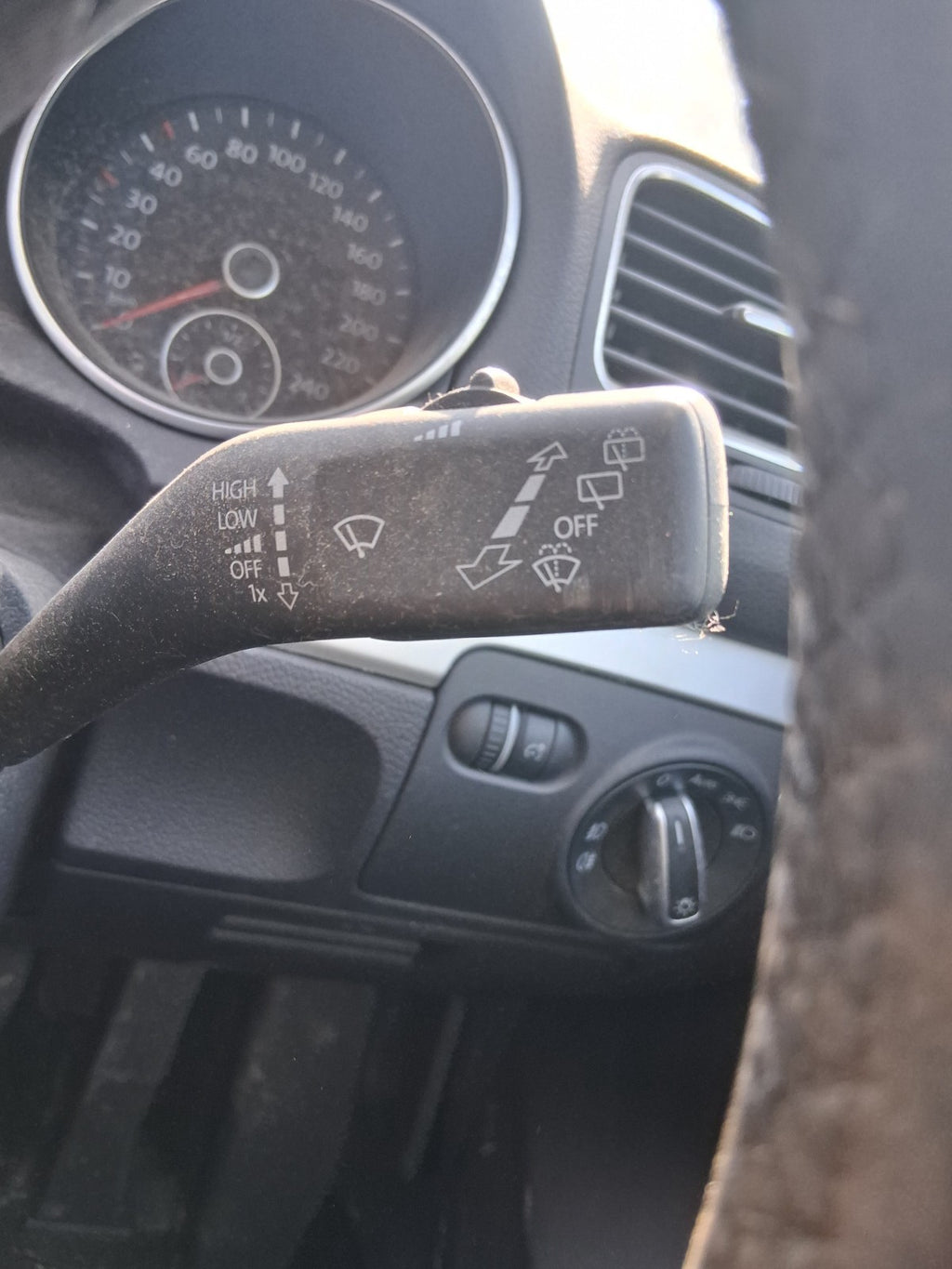 2012 VW VOLKSWAGEN GOLF MK6 WIPER INDICATOR STALK SWITCH SQUIB