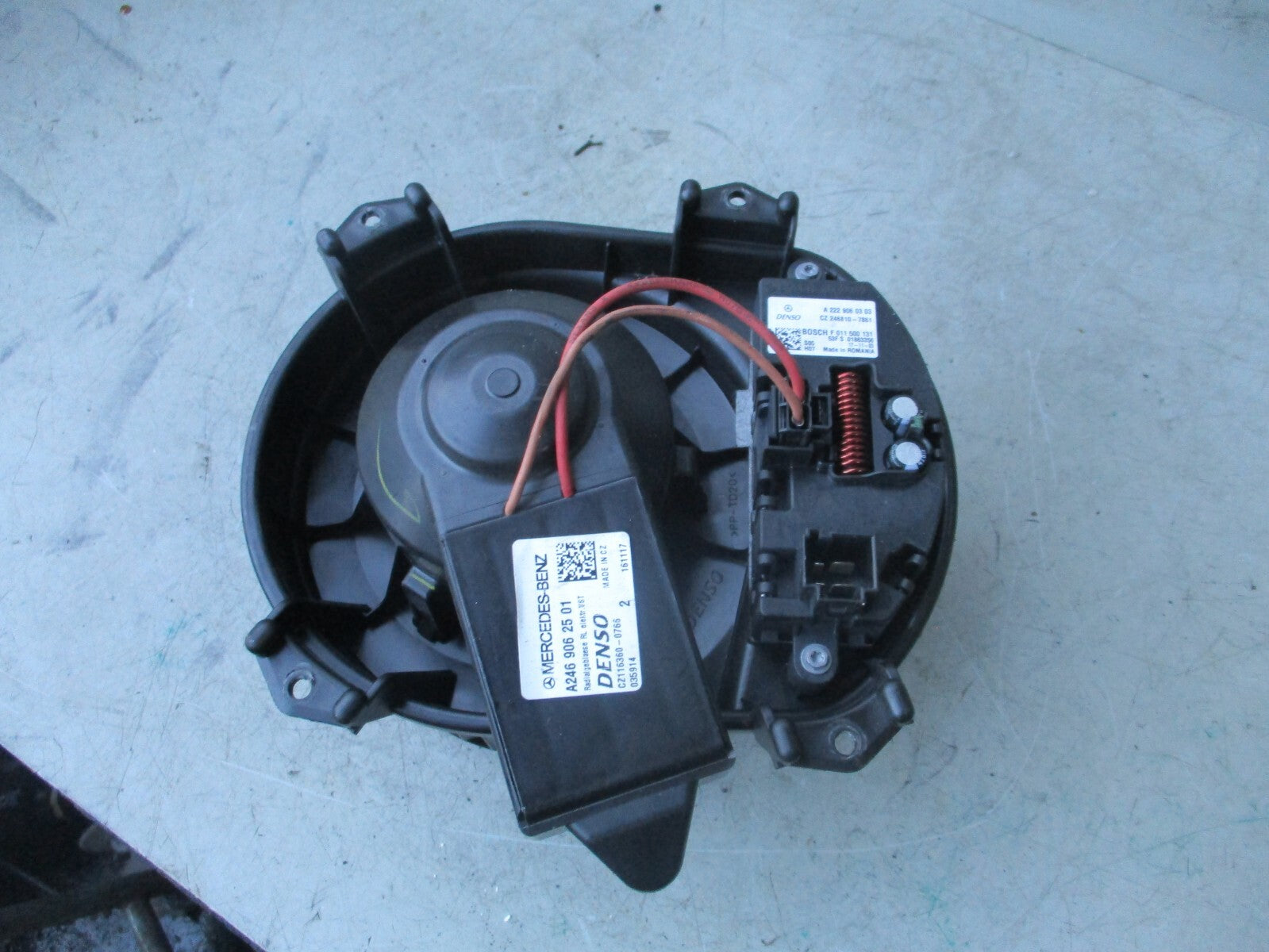 2023 MERCEDES CLA C118 HEATER BLOWER FAN MOTOR & RESISTOR A2229060303