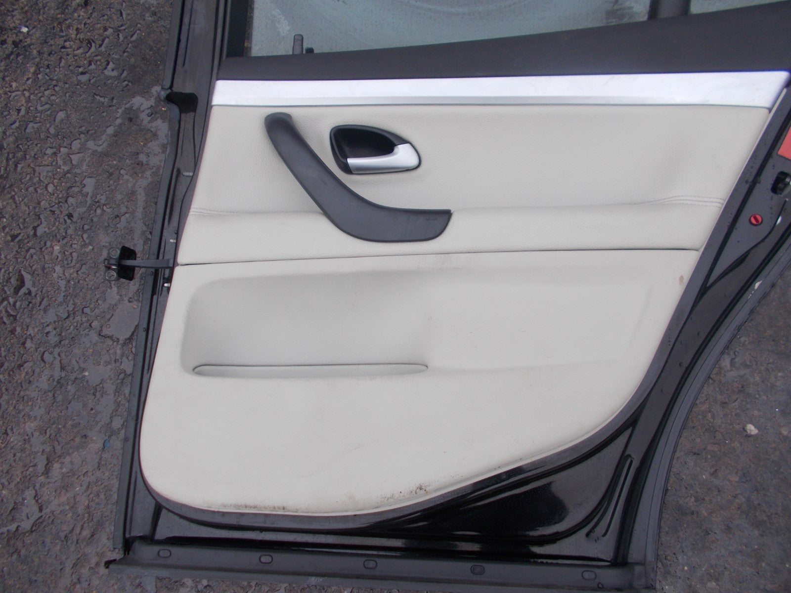 SAAB 9-3 2005 MK2 OSR DRIVER SIDE REAR DOOR & DOOR CARD 170 SAAB BLACK 12792018