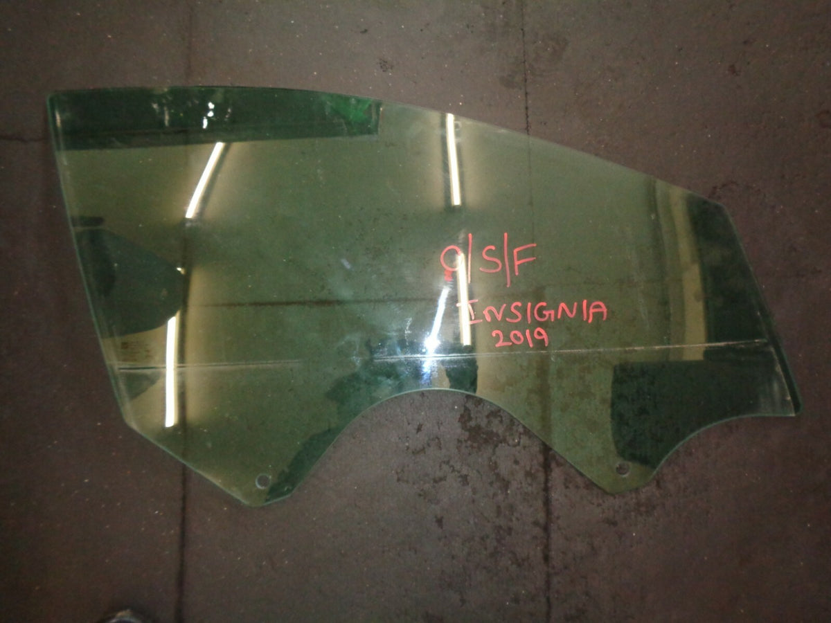 VAUXHALL INSIGNIA 2019 O/S/F DRIVER SIDE FRONT WINDOW GLASS E4 43R000056