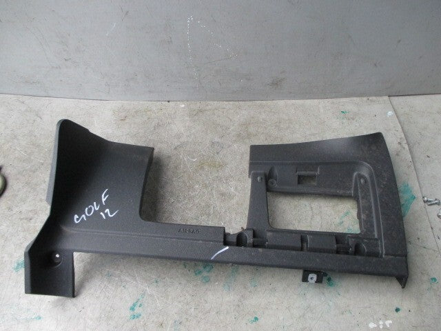 2012 VW GOLF MK7 OSF DRIVER LOWER DASHBOARD TRIM PANEL 5G2858367
