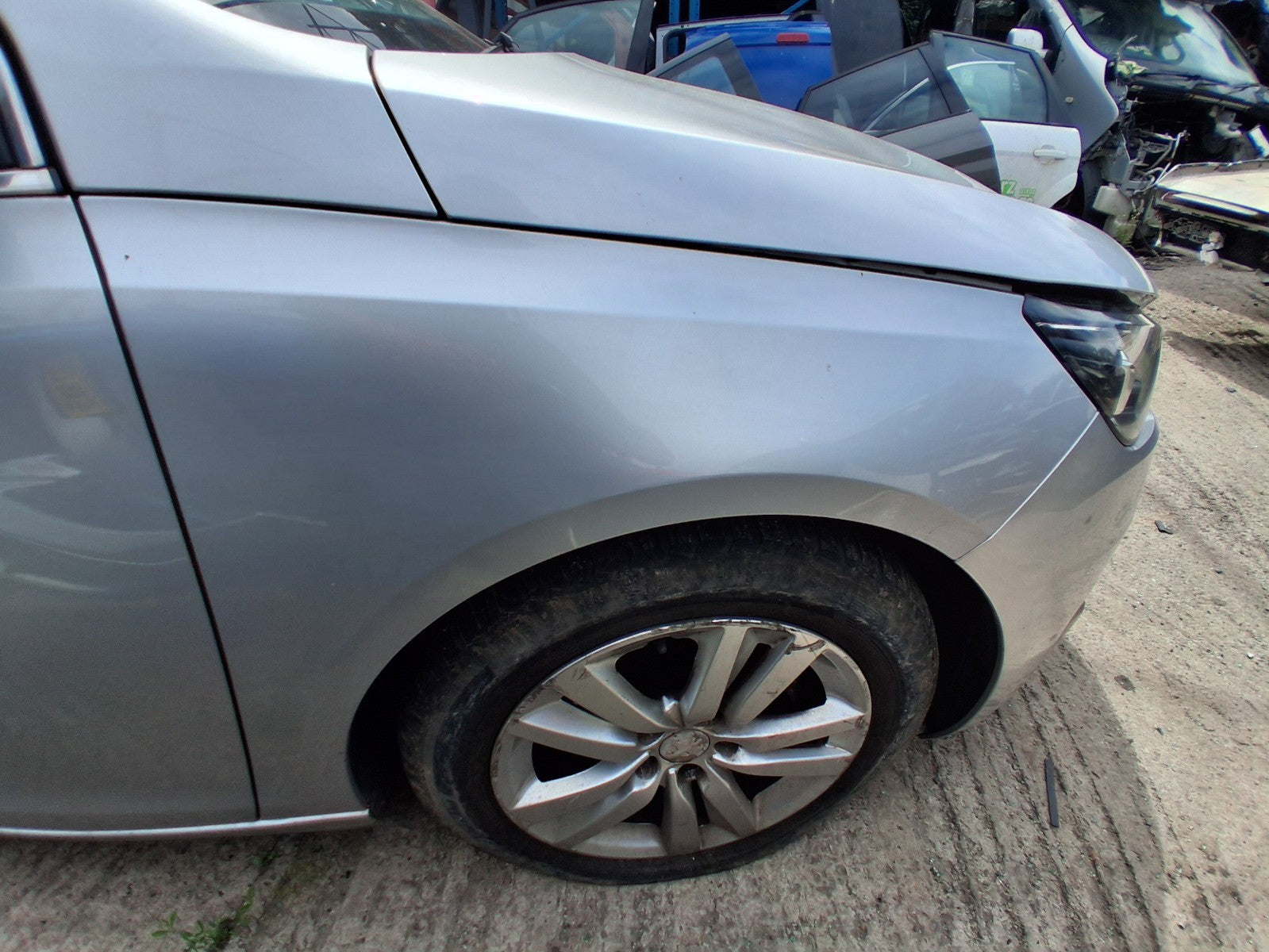 2014 PEUGEOT 308 MK2 OSF DRIVER SIDE FRONT WING PANEL SILVER EZR