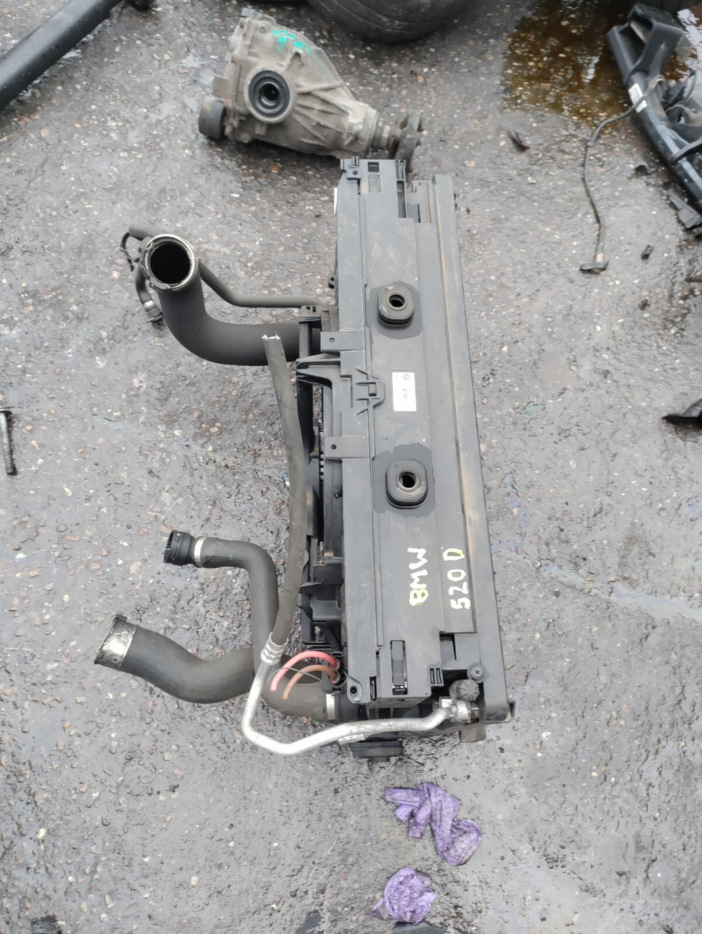 2012 BMW 5 SERIES F10 2.0 DIESEL AUTOMATIC RADIATOR RAD-PACK 850917103