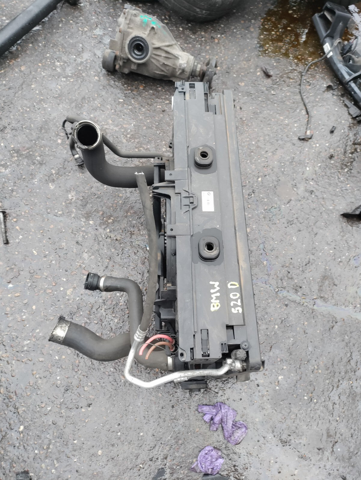2012 BMW 5 SERIES F10 2.0 DIESEL AUTOMATIC RADIATOR RAD-PACK 850917103